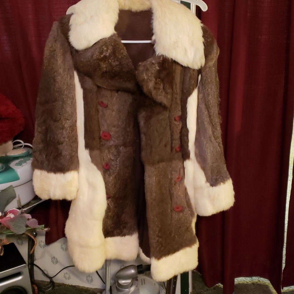 Rabbit fur coat